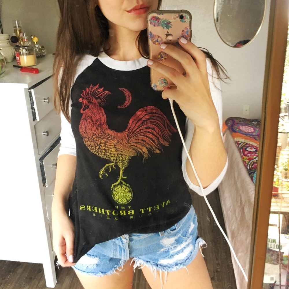 Avett Brothers Concert Baseball Tee